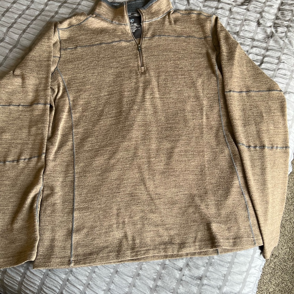 Kuhl Men's Ryzer 1/4 Zip Sweater, Brown